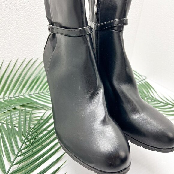 Anne Klein's Romi Women's Block Heel Ankle Bootie Size 9.5 Black - Picture 5 of 14